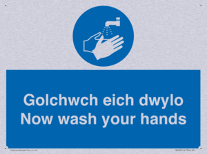 golchwch eich dwylo